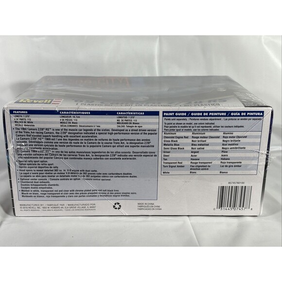 Revell ‘69 Z/28 RS Camaro RS Model Kit • NEW• Motor City Muscle 85-7457 - Picture 3 of 6